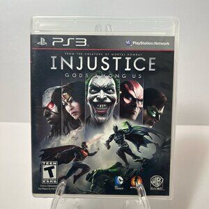 Injustice Gods Among Us - PS3 PlayStation 3 - Complete w/ manual & Insert